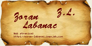 Zoran Labanac vizit kartica